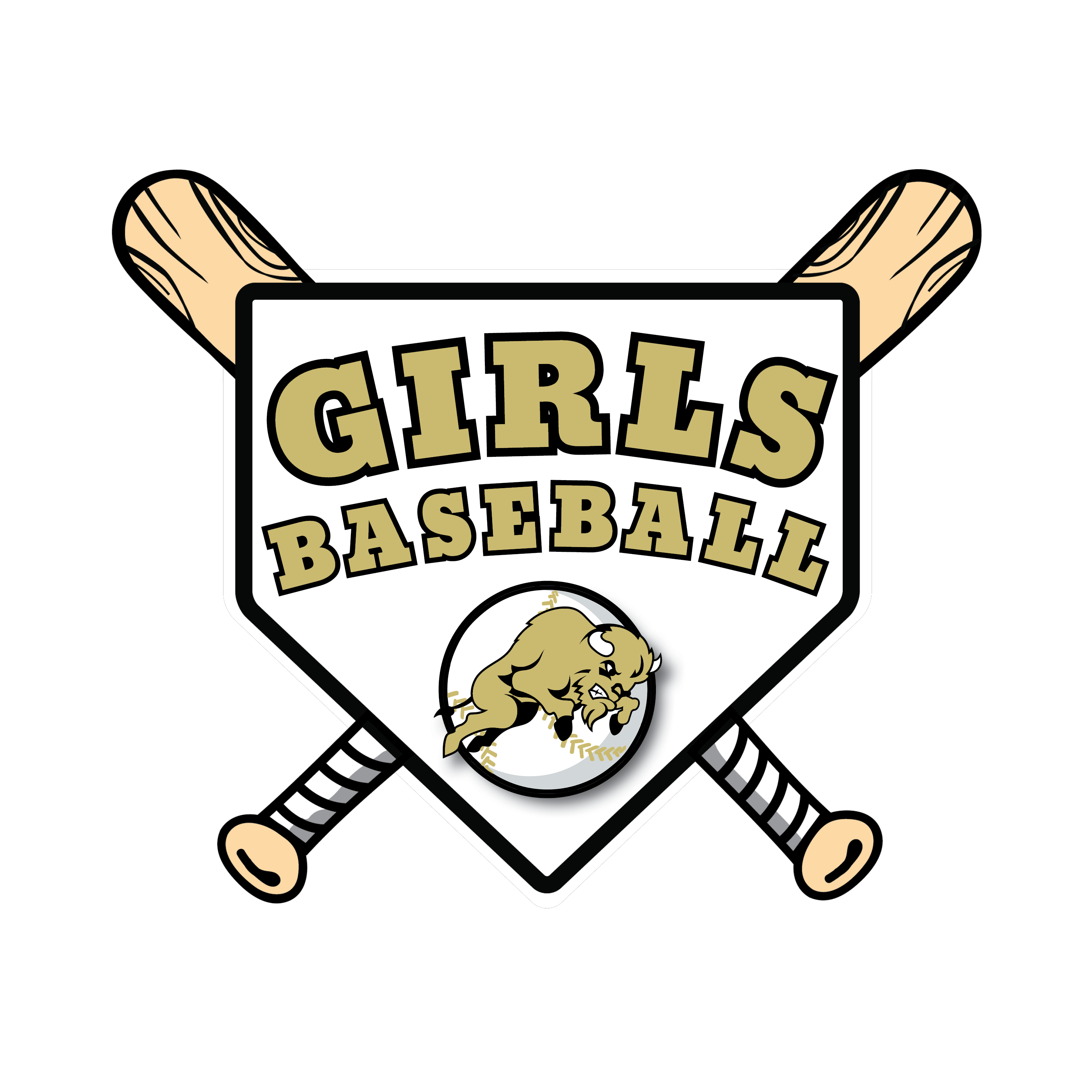 Girls Baseball Logo